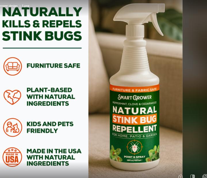Smart Grower Natural Stink Bug Repellent Spray -16 FL OZ - TikTok Shop