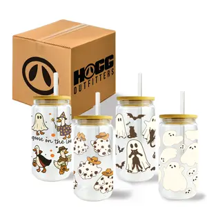 Halloween Glass Cans (4 Pack)
