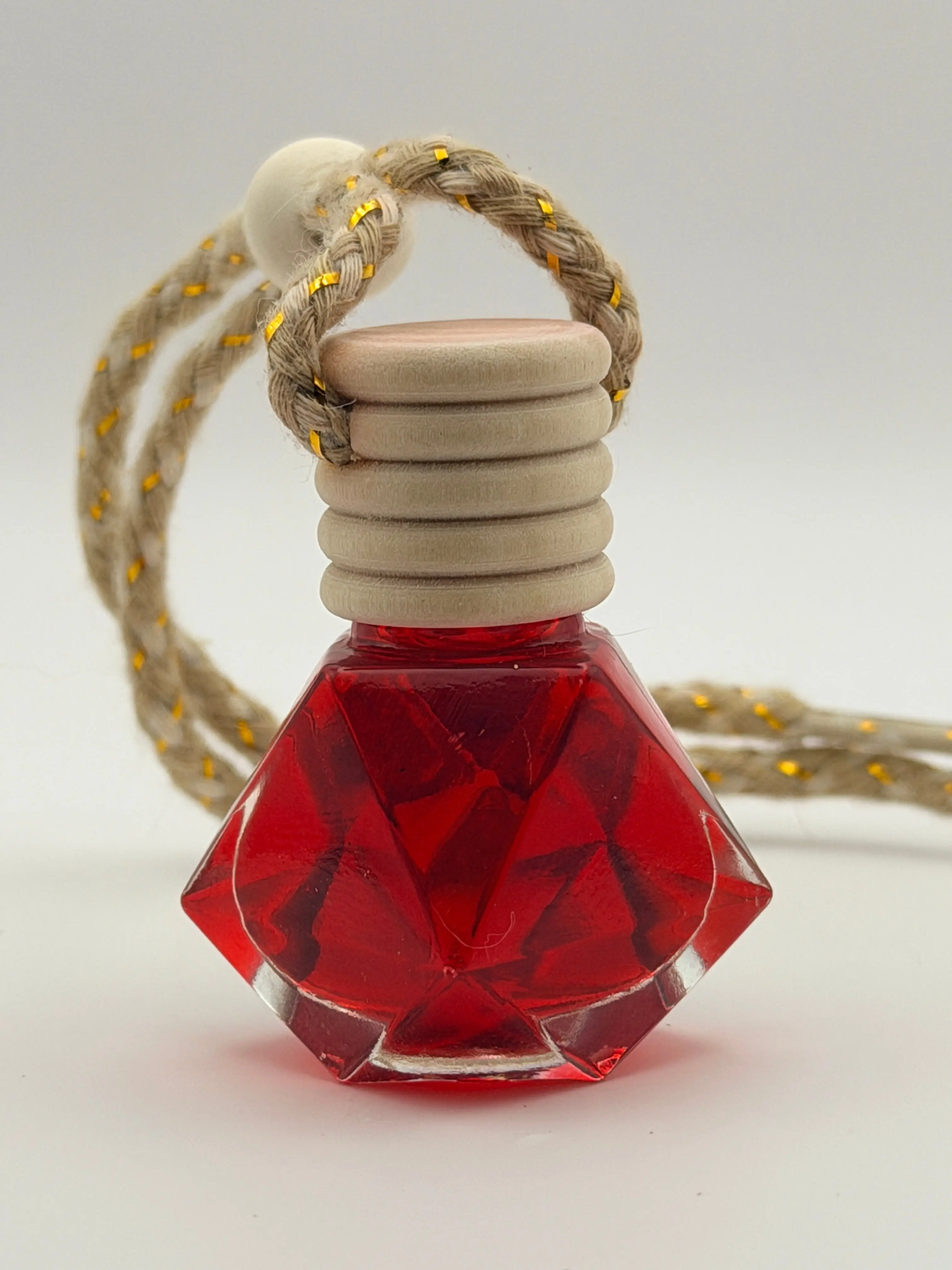 Spellbound Forge Mysterious Spooky Skull Romantic Fruity Black Cherry Scented Vampire's Kiss Car Freshie, Automotive Interior Fragrance Accessory, Rhombus Shape