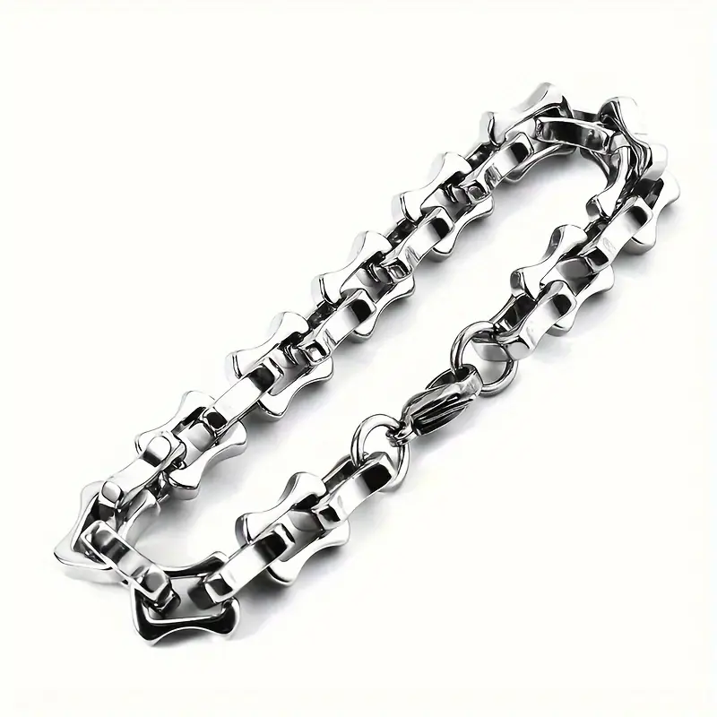Titanium Bracelet - Men's Stylish Steering Wheel Bracelet - Stainless Steel Jewelry - Everyday Wear - Travel & Vacation - Men's Bracelet