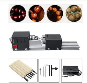 LOVEWE  Mini DIY Lathe Machine Tool Woodworking Rotary Tool Set for Turning Milling Grinding & Polishing with Essential Tools for Versatile Use, Perfect for Handicraft lovers