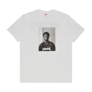 Supreme Thrasher Harold Tee White Men's 100% Authentic Comfortable Everyday Wear Tshirt Gym Casual Soft Cotton Short Sleeve