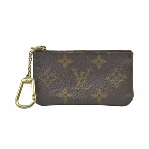 Pre-owned Louis Vuitton canvas Small Leather Goods $345 Monogram Key Pouch