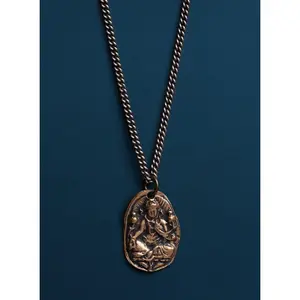 Ganesha Bronze Necklace for Men.