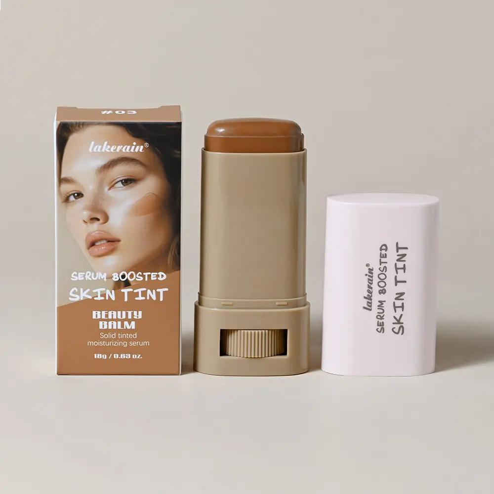 Lakerain 6 Colors Moisturizing Essence Foundation Contour Cream, Hydrating, Waterproof & Sweatproof, Long-Lasting Wear, Lightweight Smooth Coverage, Even Skin Tone, Natural Glow Finish, Suitable For Commute And Date, Portable