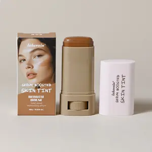 Lakerain 6 Colors Moisturizing Essence Foundation Contour Cream, Waterproof & Sweatproof, Long-Lasting Wear, Lightweight Smooth, Even Skin Tone, Natural Glow Finish, Suitable For Commute And Date, Portable