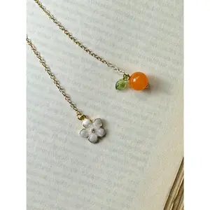 Orange Blossom Chain Bookmark