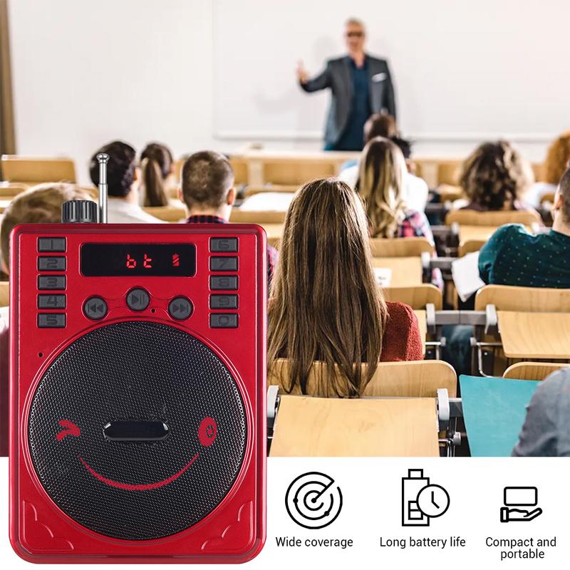 Rechargeable Mini PA System Speaker Bluetooth +USB/SD/FM +Microphone/Headset