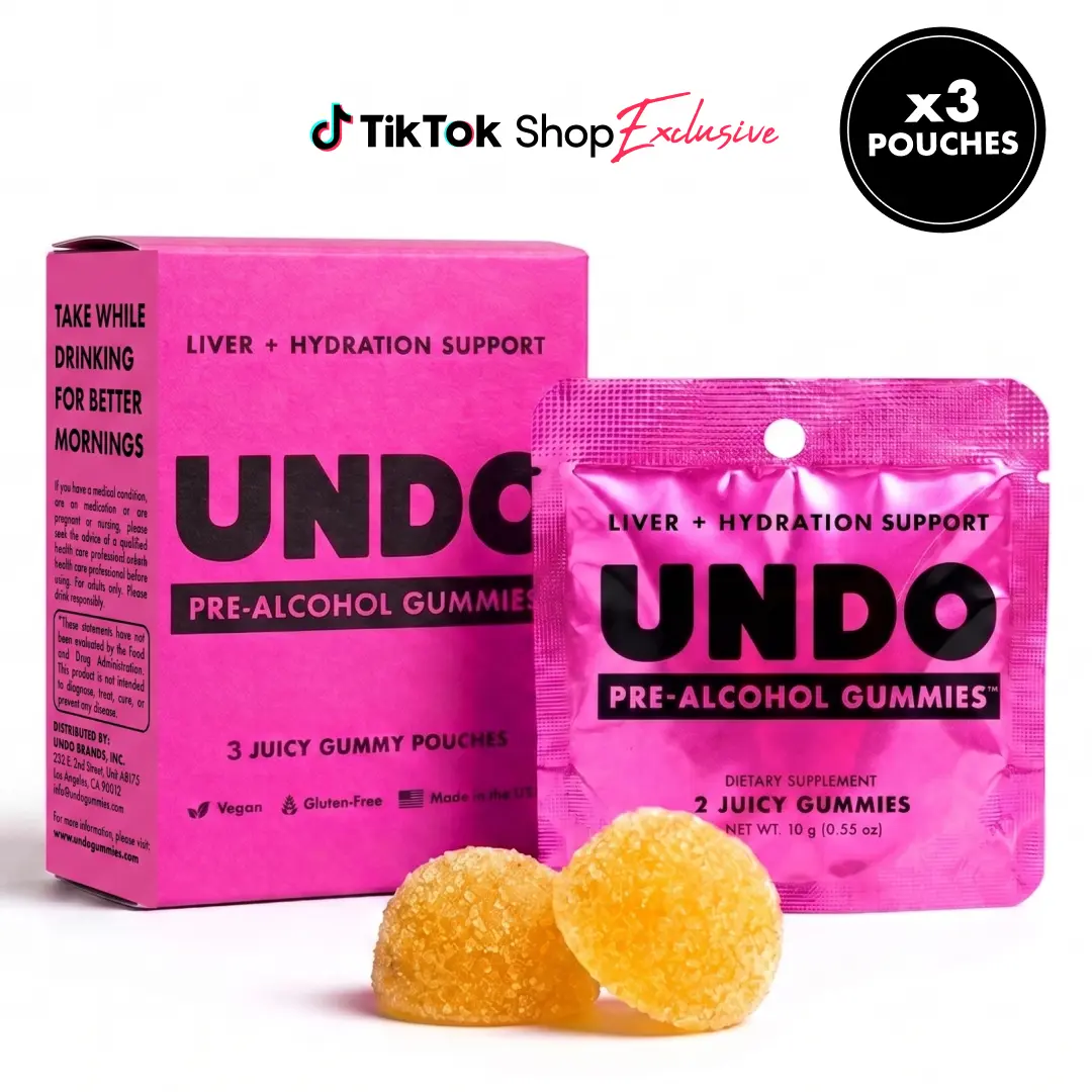 UNDO Gummies® Pre-Alcohol Support - 3 Pack