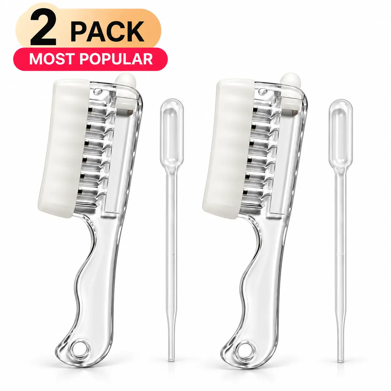 Refillable Scalp Liquid Applicator Comb – Hair Oil & Serum Applicator with Precision Teeth for Targeted Root Care, Gentle Scalp Massage & Hair Treatments