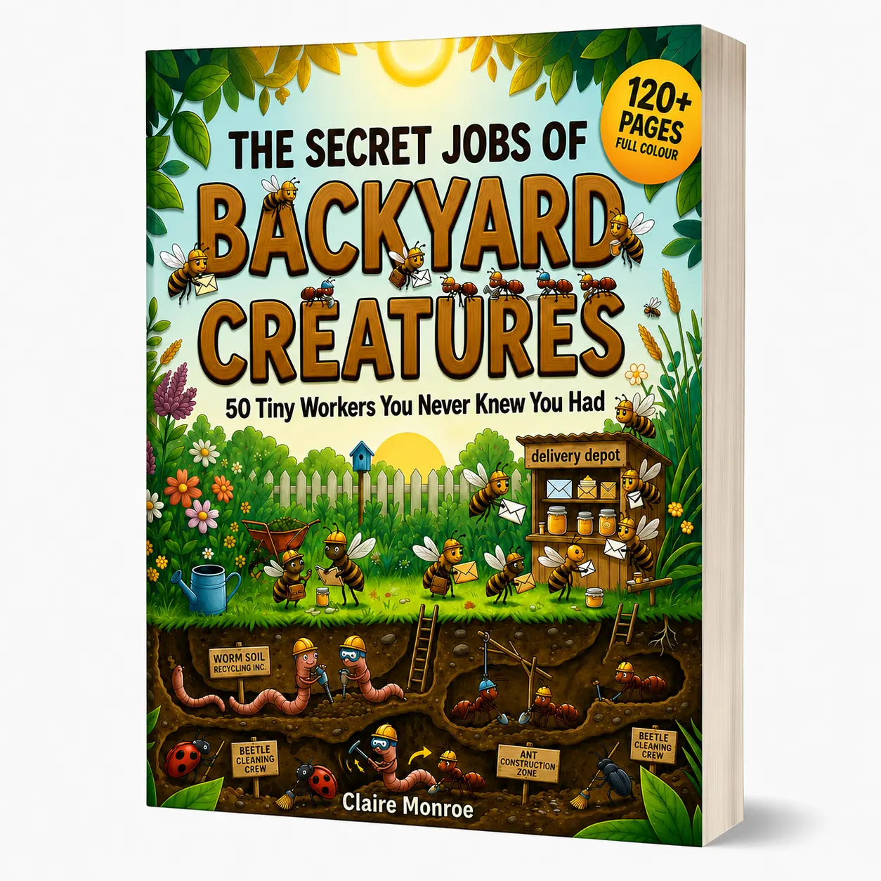 Claire Monroe - The Secret Jobs of Backyard Creatures for Kids Ages 6–10 (FULL COLOR) | An Illustrated Fun Animal Encyclopedia To Learn About Nature