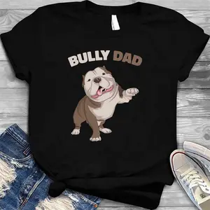 American Bully Dad Dog Owner Father Funny Men T-Shirt T-Shirt