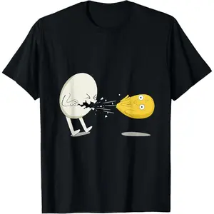 100% Premium Cotton Funny Egg Yolk Chick Sneeze Chicken T-Shirt