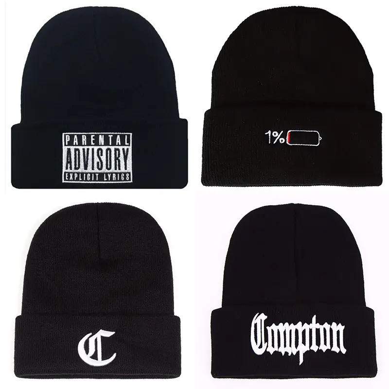 NEW HATS Multi style letter embroidery Beanie Hat Everyday Wear Keep Warm Durable Knitted Hat Hip Hop Skullcap Brimless Cap