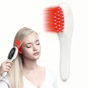 KTS Laser Hair Growth Comb - Professional Medical Grade Lasers for Red Light Hair Growth Treatment, Electric  Hand Shank Scalp Massager for Men & Women Fitzpatrick Skin Type Frontal Pattern