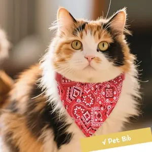 Pet Scarf Cat Dog Triangle Saliva Towel Printed Pets Dog Collar Adjustable Strap Kitten Puppy Saliva Neckerchief Pet Supplies Personalized