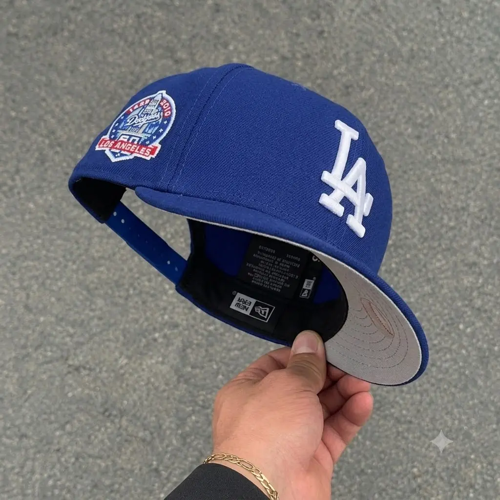 New Era MLB LA Dodgers 9FORTY Snapback Baseball Cap Blue Undervisor Embroidered Logo Curved Brim Streetwear Hip Hop Retro Vintage Trucker Style Adjustable Sports Hat for Men Women TikTok Viral USA 2026