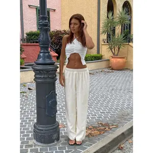 Louis Linen Blend Pants Off White