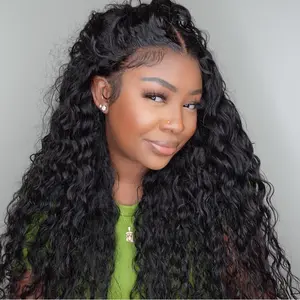 UNice 13x4/7x5 Pre-Cut HD Lace Frontal Super Secure Water Wave Wig Real Ear To Ear Pre-Cut & Pre-Pluck & Pre-Bleached Pre-Everything Glueless Wig