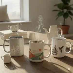 15 oz White Ceramic Mug – Custom Personalized Design