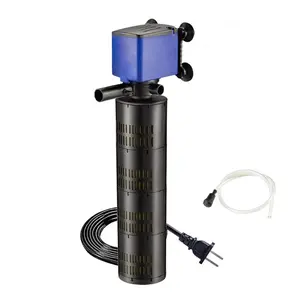 Aqua Dream 660GPH Aquarium Water Pump | Submersible Power Filter with Aeration | Quiet Fish Tank Pump for Freshwater, Fountain, Hydroponics & Aquaponics