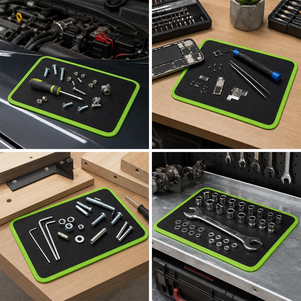 【BackToSchool】3PC Flexible Magnetic Tool Mat & Tray Holder Set - Flexible Set for Garage Users, PVC Non-Slip Tool Storage for Auto Repair, Father's Day Gift Idea 【BackToSchool】3PC Flexible Magnetic Tool Mat & Tray Holder Set - Flexible Set for Garage Users, PVC Non-Slip Tool Storage for Auto Repair, Father's Day Gift Idea