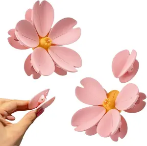 Decorative 3D Sakura Flower Food Bag Clips, Reusable Cherry Blossom Refrigerator Magnets for Kitchen, Sealing Chip Clips for Snack Bag Storage, Cute Home & Party Supplies (2 Pack)