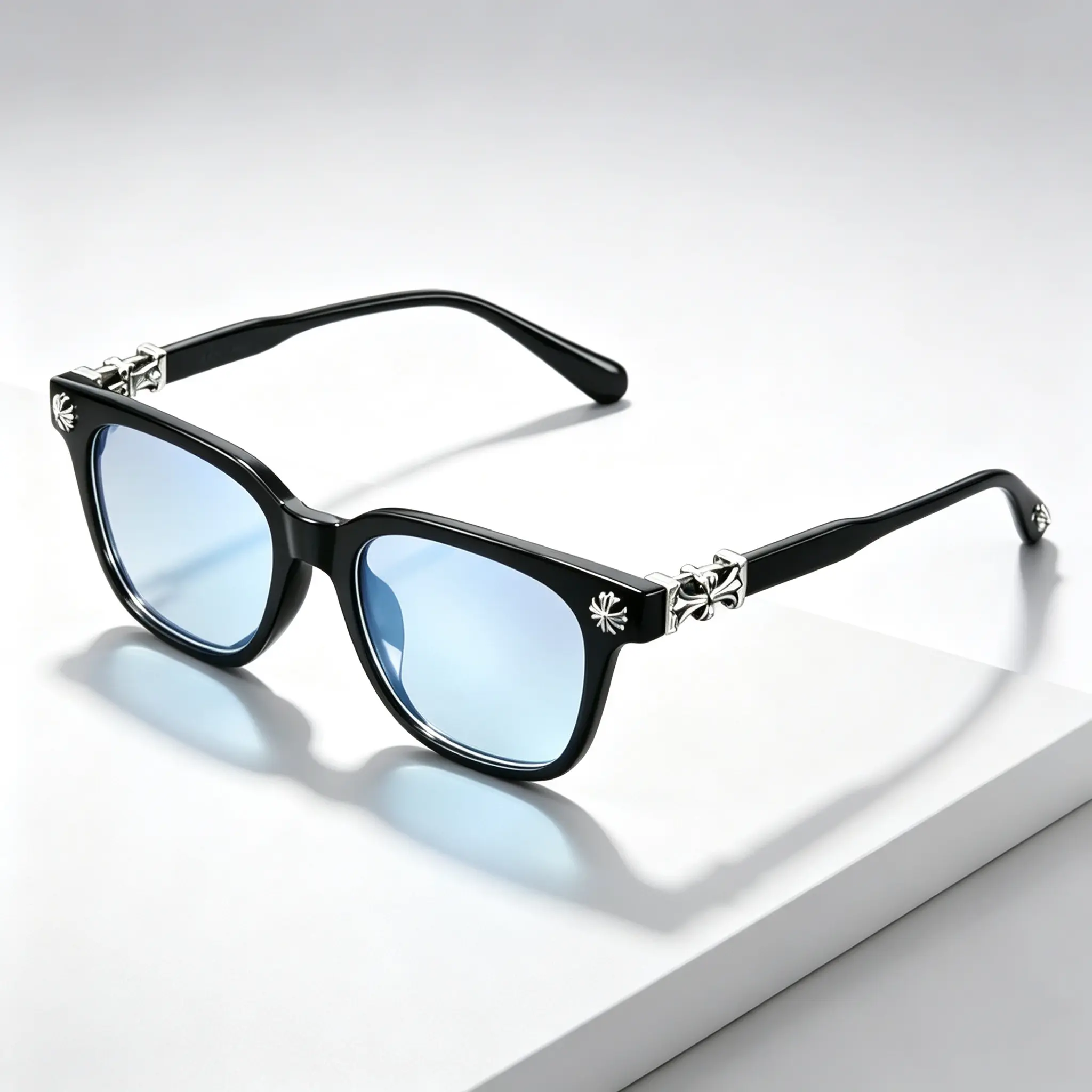 【Reakly】Premium Cross-Detail Blue Light Blocking Glasses - Unisex Fashion Retro Eyewear Frames, Stylish Trendy Sports Eyewear for Outdoor Sports & Home Office Use, Bluelight Glasses