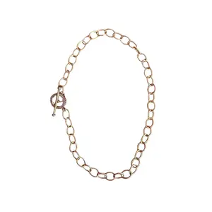 V940B The Woods Brass Chain with Circle hook 16"