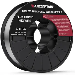 Wire .035, E71T-GS 035" Flux Core Wire Gasless Low Splatter 10Lbs Mig Wire Mild Carbon Compatible With Harbor Welder 4.5KG