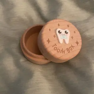 Wooden Tooth Box for Kids, Teeth Collection Storage Container, Perfect Gift for Children, Keepsake Baby Hair Collector