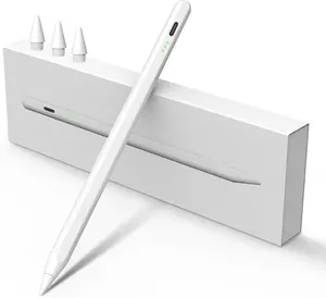 Stylus Pen for iPad 2018-2025, Fast Charging Magnetic Pencil (1st Generation) with Tilt Sensitivity & Palm Rejection for iPad Air 3/4/5/M2/M3, iPad mini 5/6, iPad 6/7/8/9/10/11, iPad Pro 11"/12.9"/M4