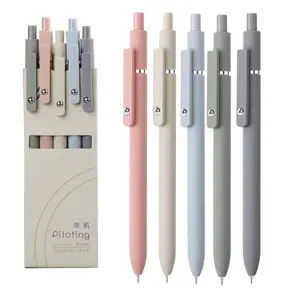 5 Pack Black Ink Gel Pens, 0.5mm Fine Point Smooth Writing Pens, Quick Dry Aesthetic Journaling Pens for Note Taking, School Supplies, Office Supplies, Teacher Gifts, Preppy Stuff for Women
