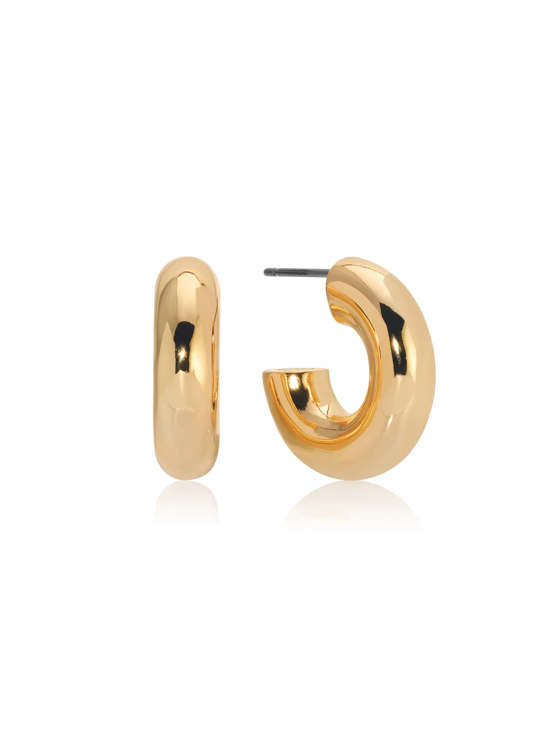 Ettika Mini Thick Classic Hoops - Classic Hoops with Durable Design and Lightweight Construction
