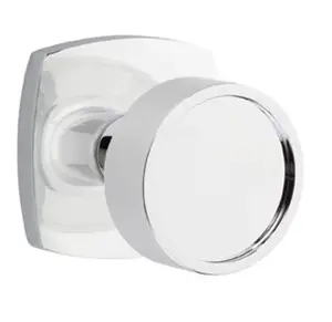 Emtek 5352.KLSUS4.SKUS26.RH Select Key in Lever , Single Point Lockset , Dummy Pair , Modern Rectangular Plate , Key in L-Square Stem , Straight Knurled Handle , RH