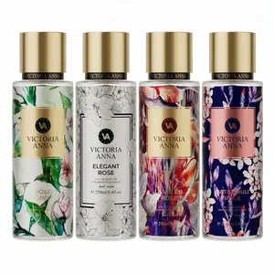 Victoria Anna 4 Flavors Fruity Perfume Set,Fragrance Mist Set Natural Fresh Scent for Travel Home,（8.4 fl.Oz. 205Ml）Giving a Gift to a Friend,Floral Fragrance Body Spray