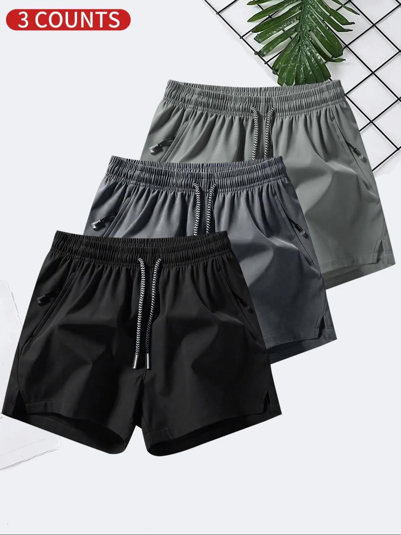 Men's Short Pants, Casual Loose Fit, Breathable Sporty Trunks, Quick-Dry Beach Shorts, Daily Wear, Comfortable and Stylish