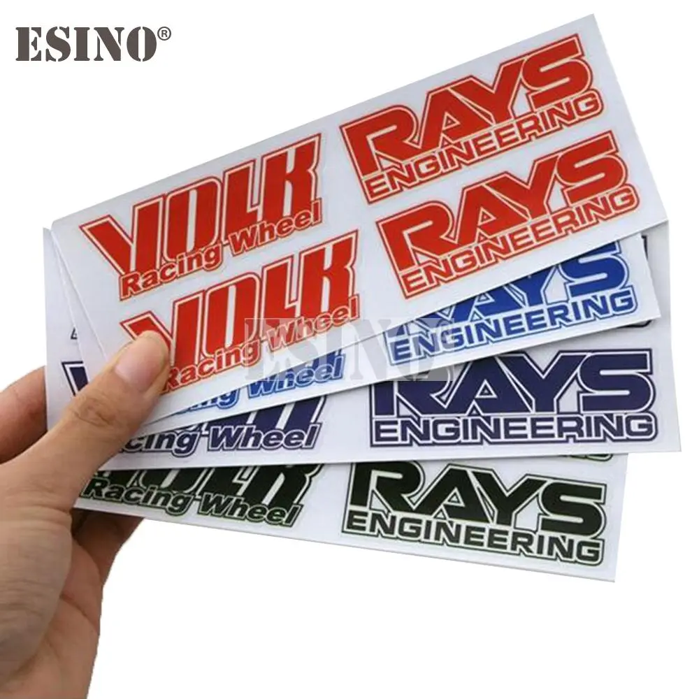 Car Styling Volk Racing Classical Wheel Rim Decorative Vinyl Creative Sticker Decal Set for RAYS Volk Racing TE37 TE37 SL TE37C