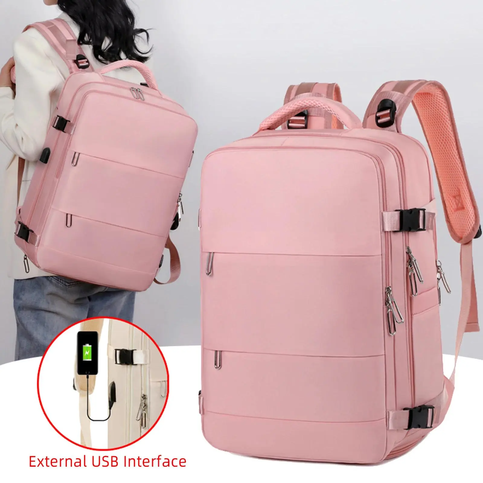 Laptop Backpack,Business Travel Laptops Backpack with USB Charging Port,Water Resistant College Computer Bag for Women & Men