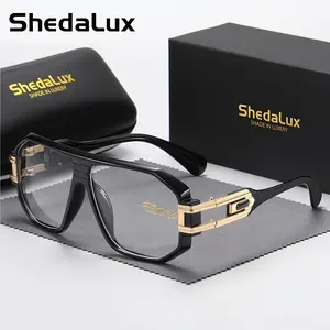 ShedaLux Unisex Versatile Trendy Full Frame Glasses Oversized Daily Casual Glasses
