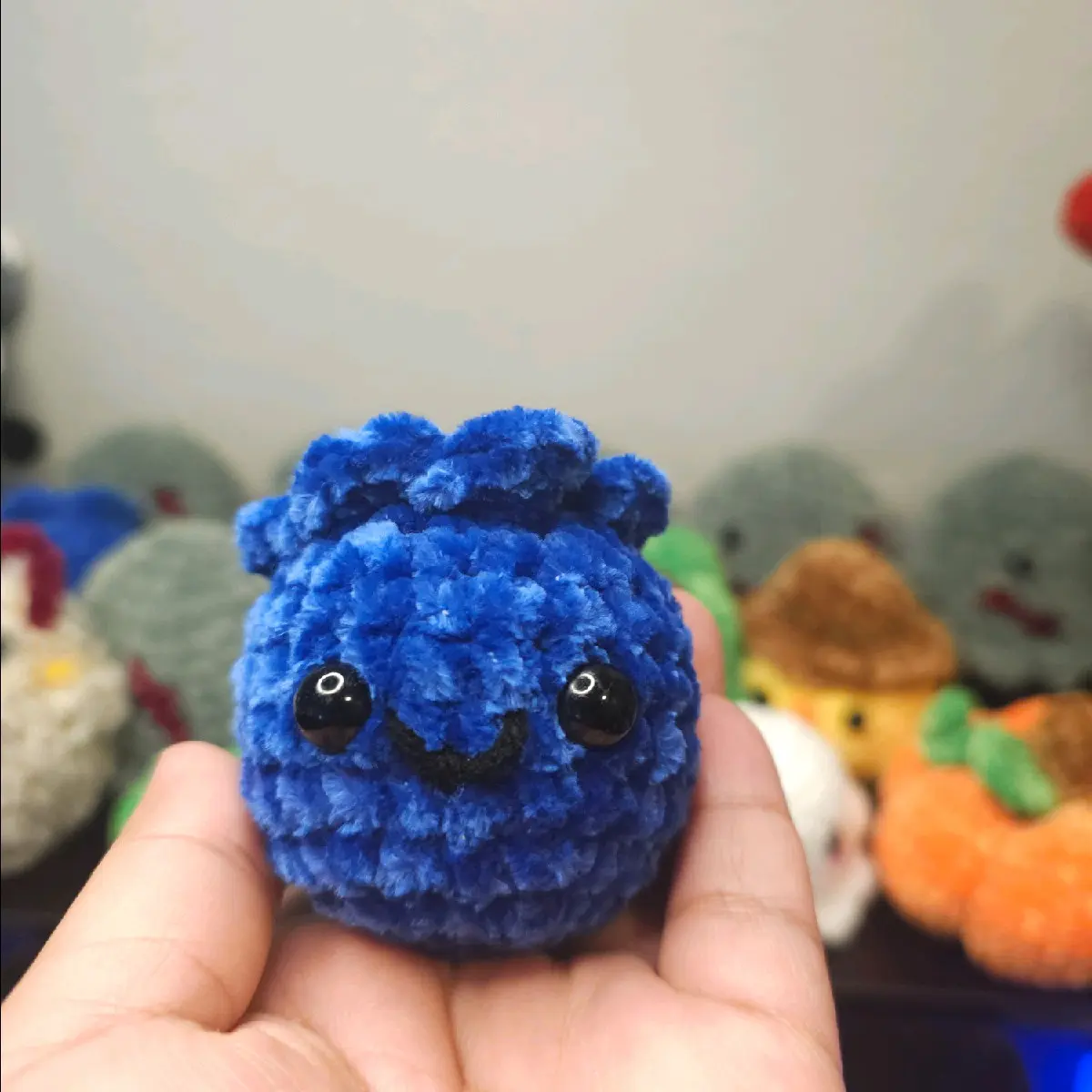 Crochet mini blueberry