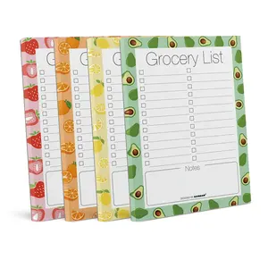 Magnetic Fridge Notepad Set of 4, Shopping List, To-Do List, Reminders, Food Inventory, Strong Magnetic Backing, Weekly Plan Organizer