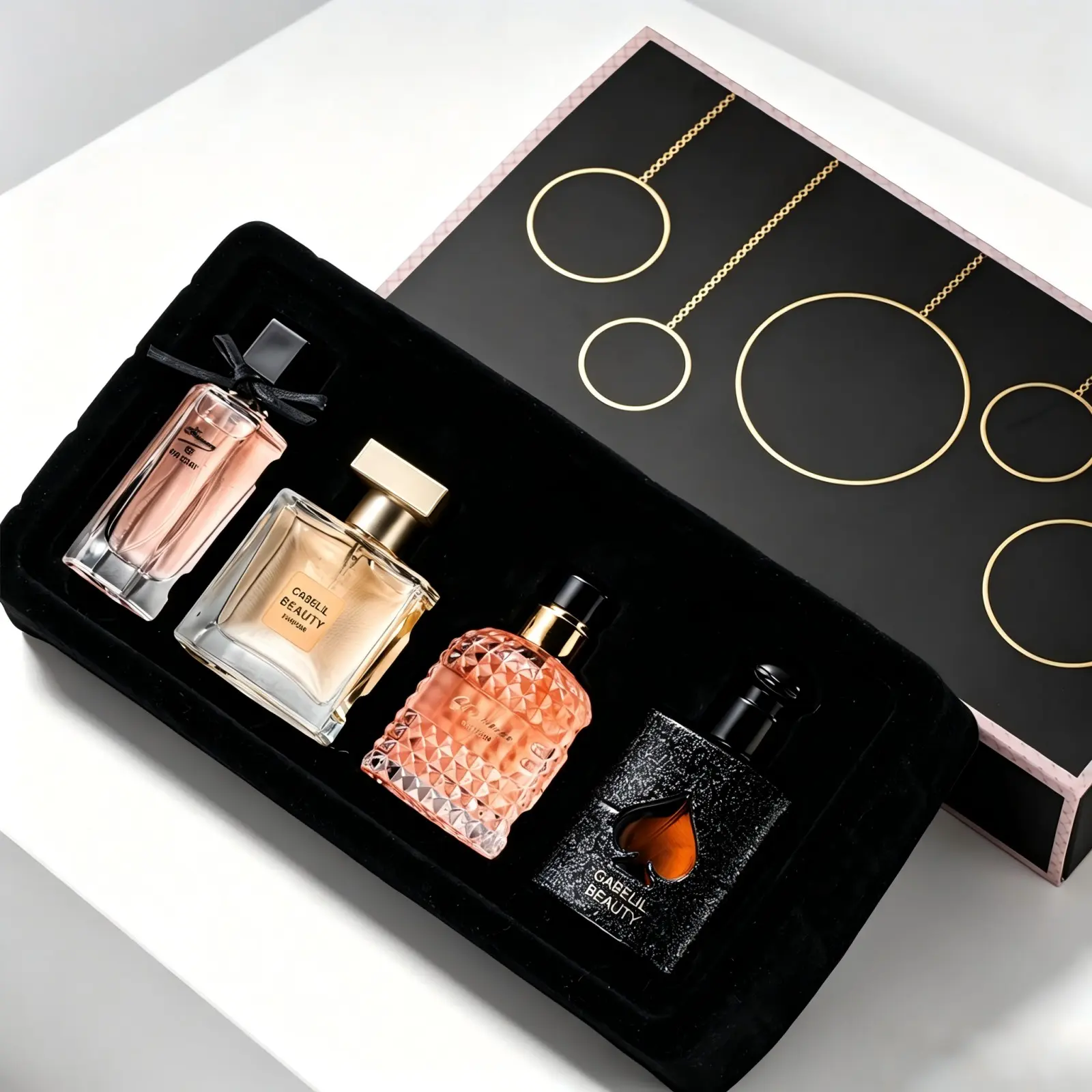 Unique Charm 4Pcs Women Perfume Gift Set Long Lasting Fragrance Eau De Toilette Elegant Scent Perfume Box For Valentine Birthday Present
