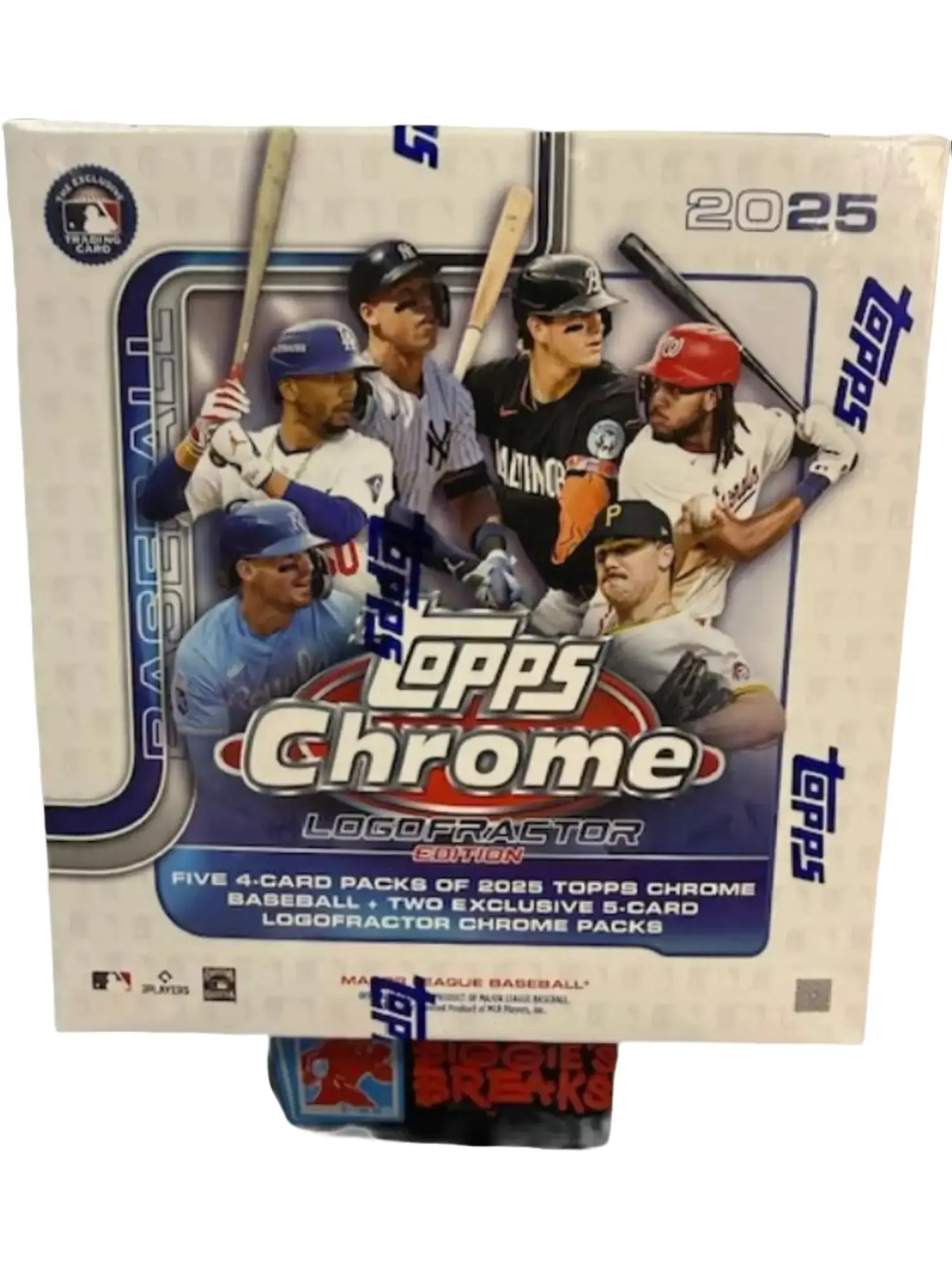 Topps 2025 Chrome Logofractor Box - Officially Licensed Collectible Sports Card Pack with Certificate of Authenticity