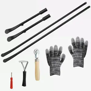 Upgrade 52" Tire Bar Mount Demount Iron Tool Set for Tubeless Trucks & Cars - Precision Forged Ends, 7/8" Shaft, 2pcs Value Pack