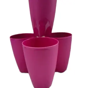 Floresta glasses, 525 ml capacity, pink color