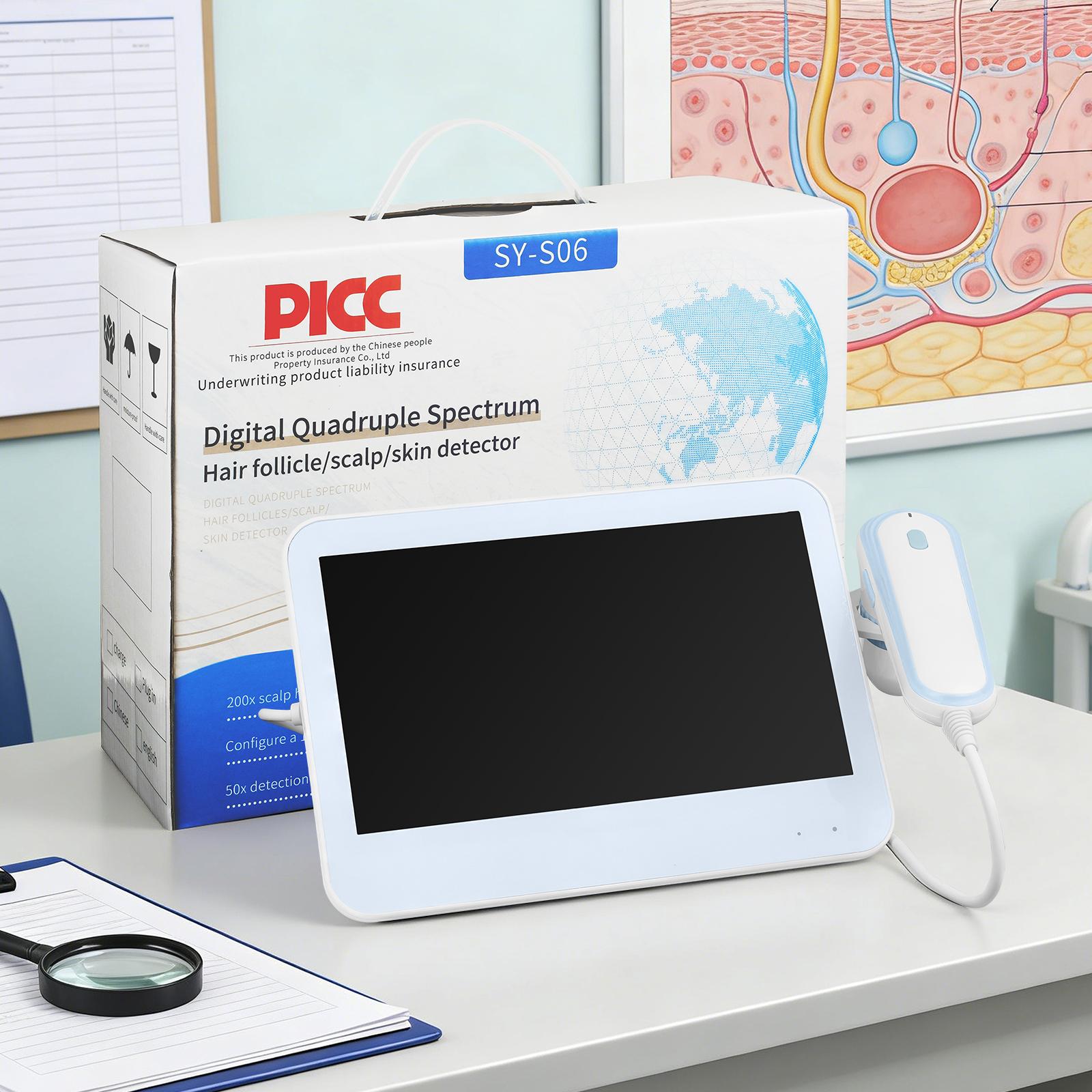 [Renhui] Scalp detector, hair follicle analysis, skin detector, photo capture, scalp therapy device, beauty salon scalp analysis