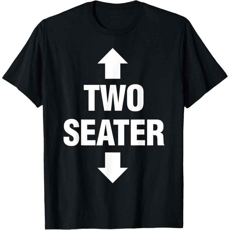 Two Seater Shirt Men's Adult Fetish Swinger Polygamy Gift T-Shirt,Made in USA