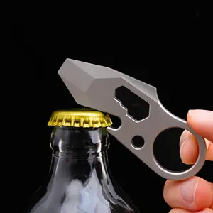 Mini Multi-Functional Pry Bar, Edc Tool, Titanium Alloy Material, Compact and Durable, Ideal for Outdoor Use, Portable Hand Tool