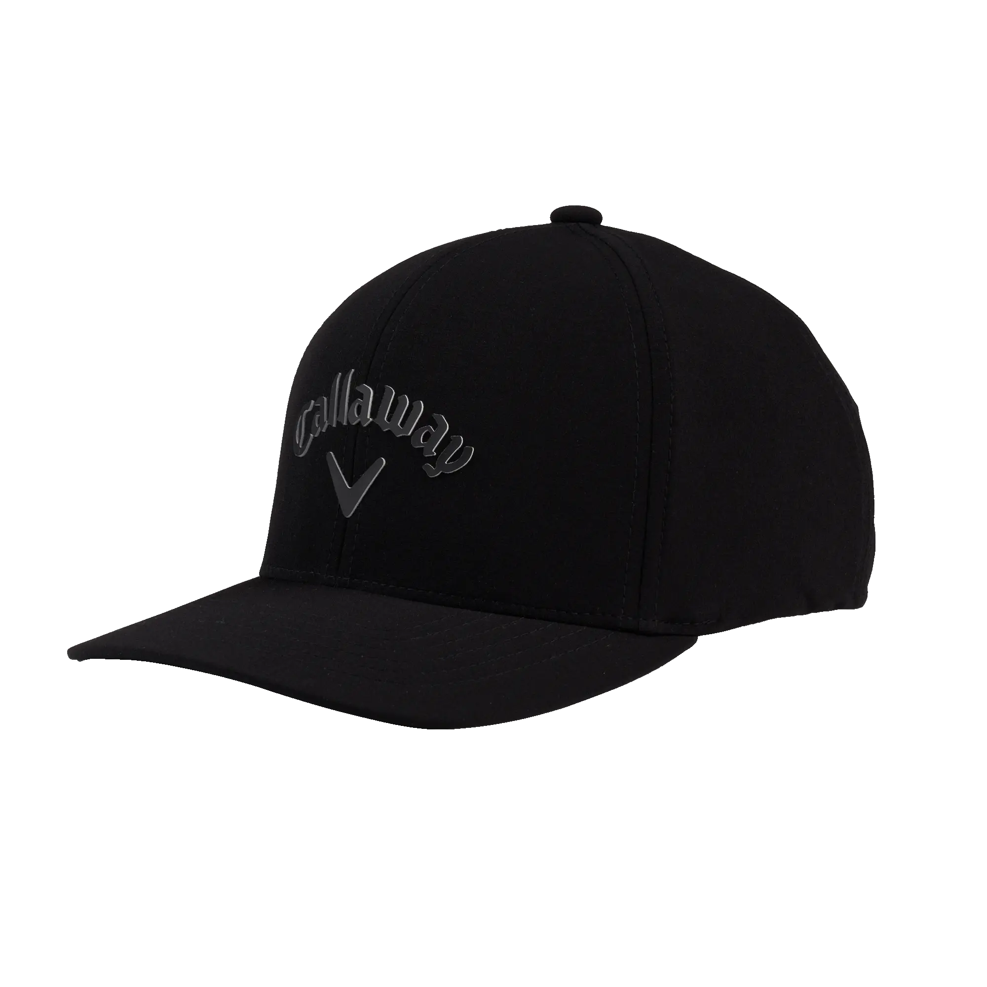 Callaway Golf Stretch Fit Fitted Hat in Black | Size: Large/XL, Black Hats, Athletic Hat